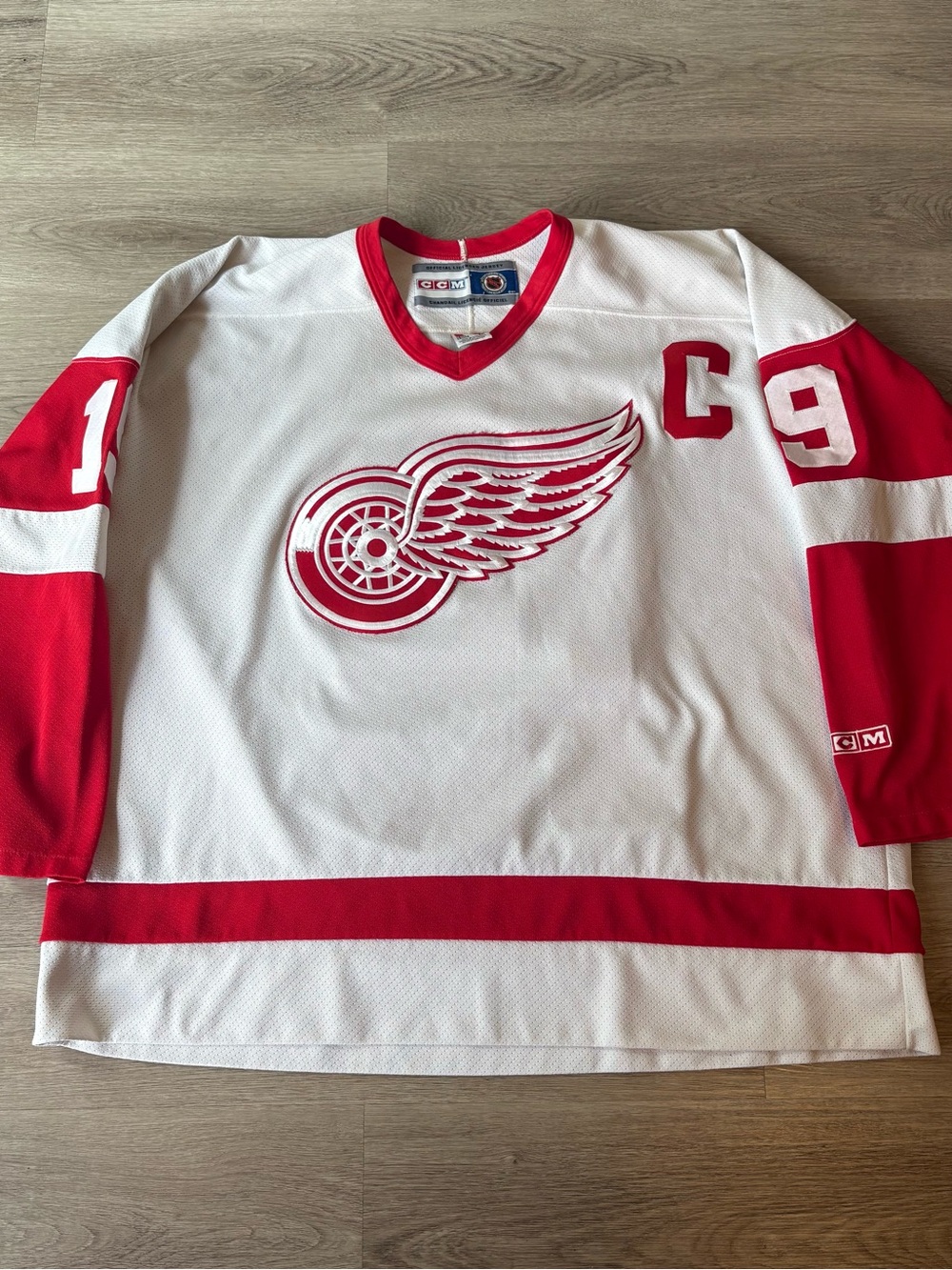 Steve Yzerman 19 CCM Detroit Red Wings Sweater. XXL. Early 2000s.